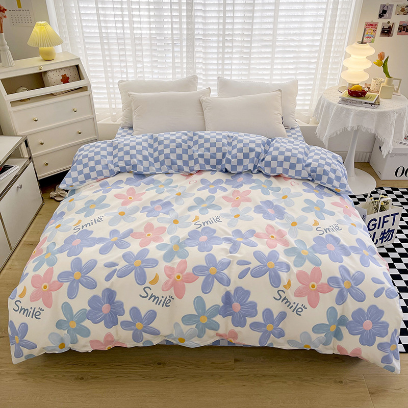 Cotton four-piece cotton bedding set - light flower b26