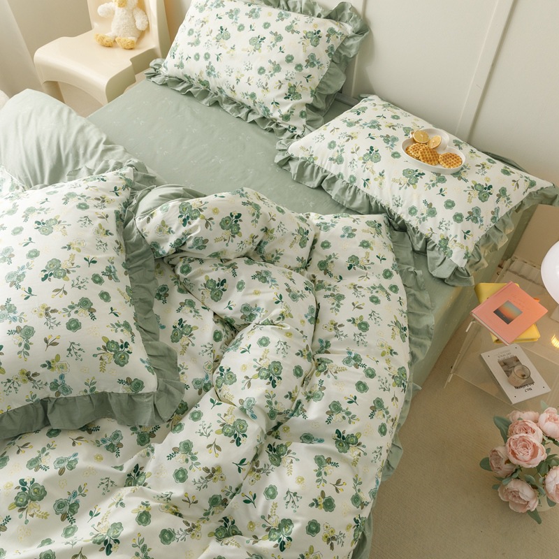 Cotton princess style lace four-piece set - lace type Baguio b21