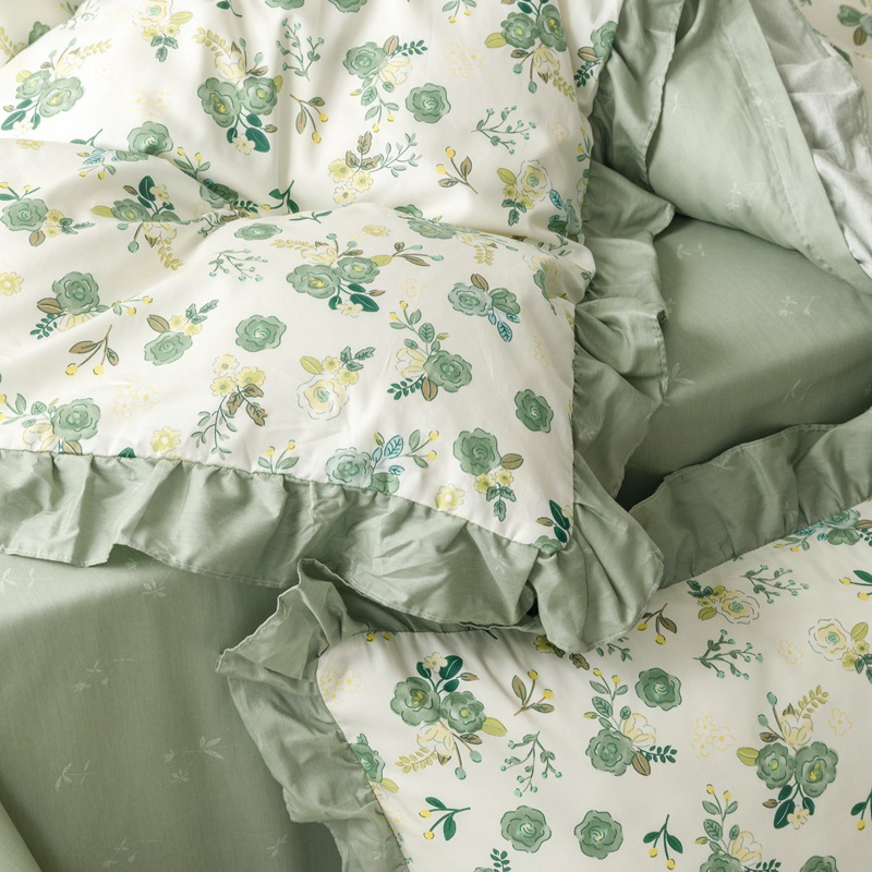 Cotton princess style lace four-piece set - lace type Baguio b21
