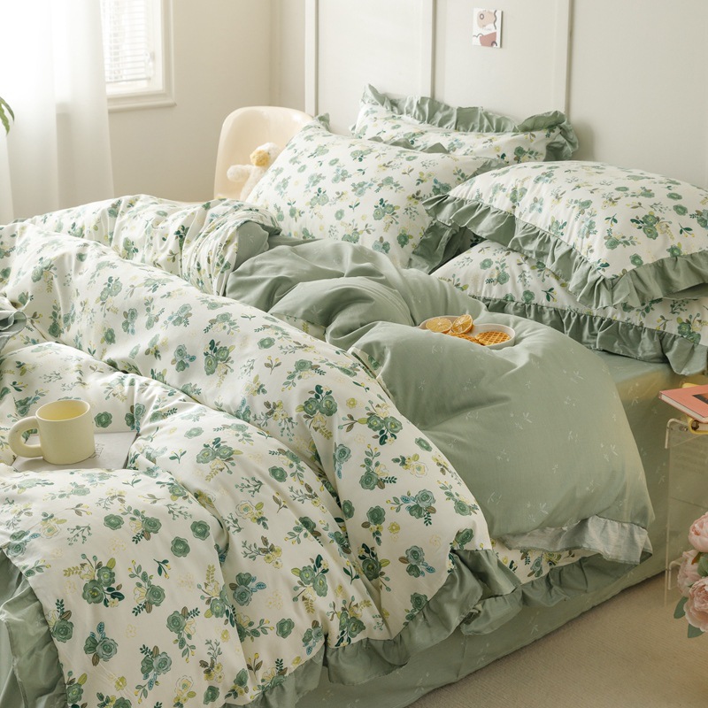 Cotton princess style lace four-piece set - lace type Baguio b21
