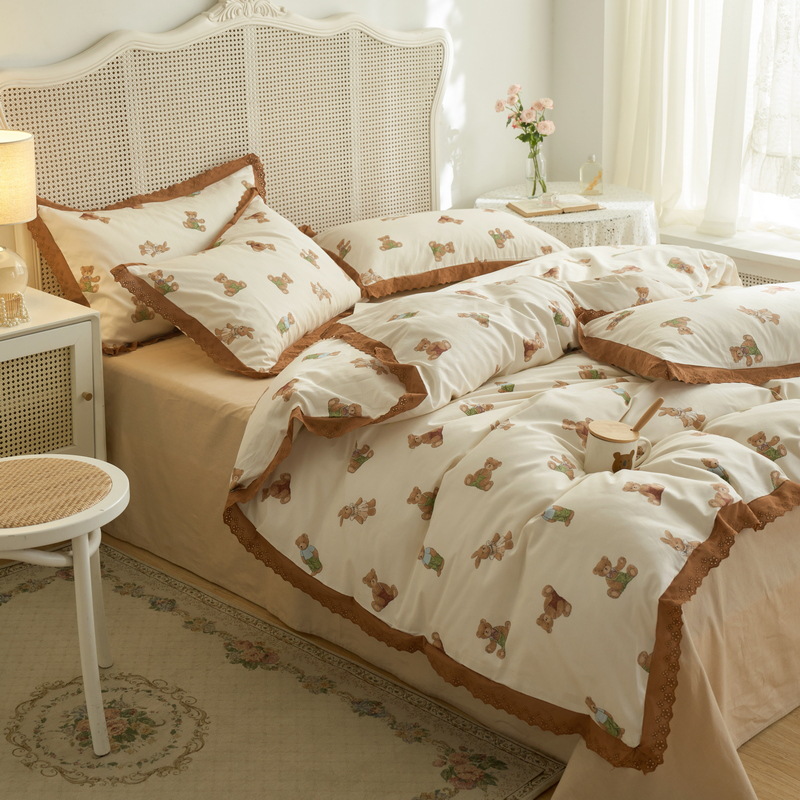 French princess style pastoral bedding - Bingo Bear - Shizuka Leaf b17