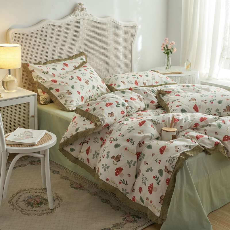 French princess style pastoral bedding - Karen Manor - Mushroom Grove b18