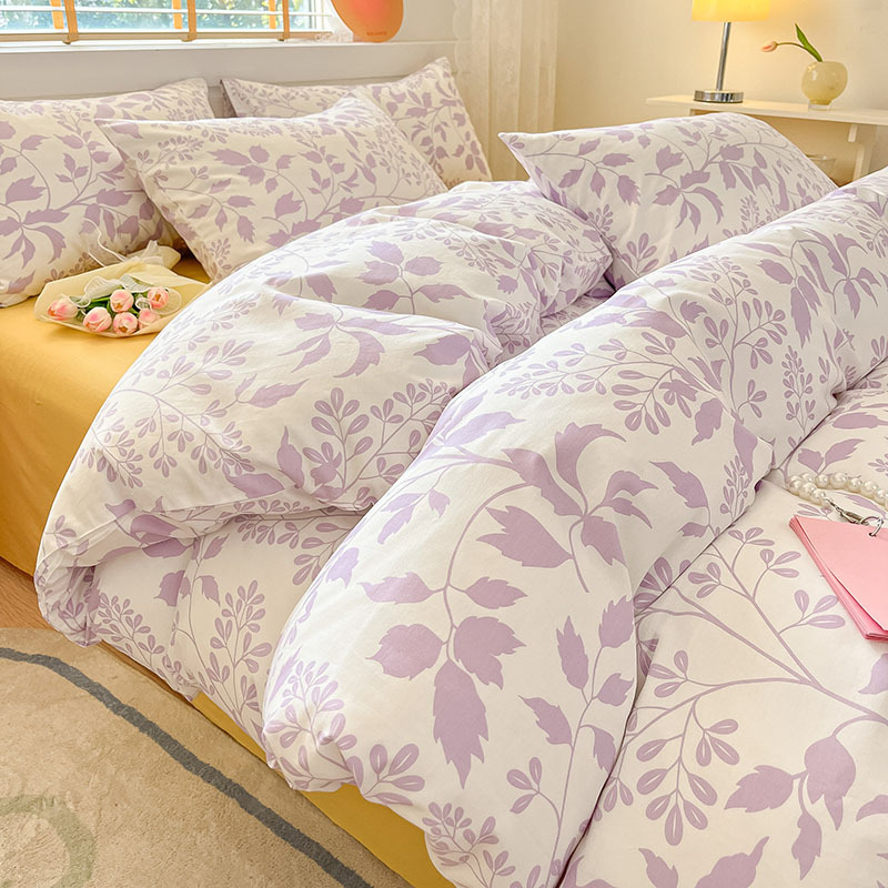 Fresh pure cotton four-piece cotton quilt cover - Monologue - Feel free b34