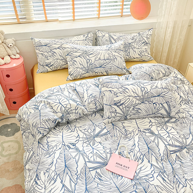 Fresh pure cotton four-piece cotton quilt cover - Mu Xin-Jian Ying b35