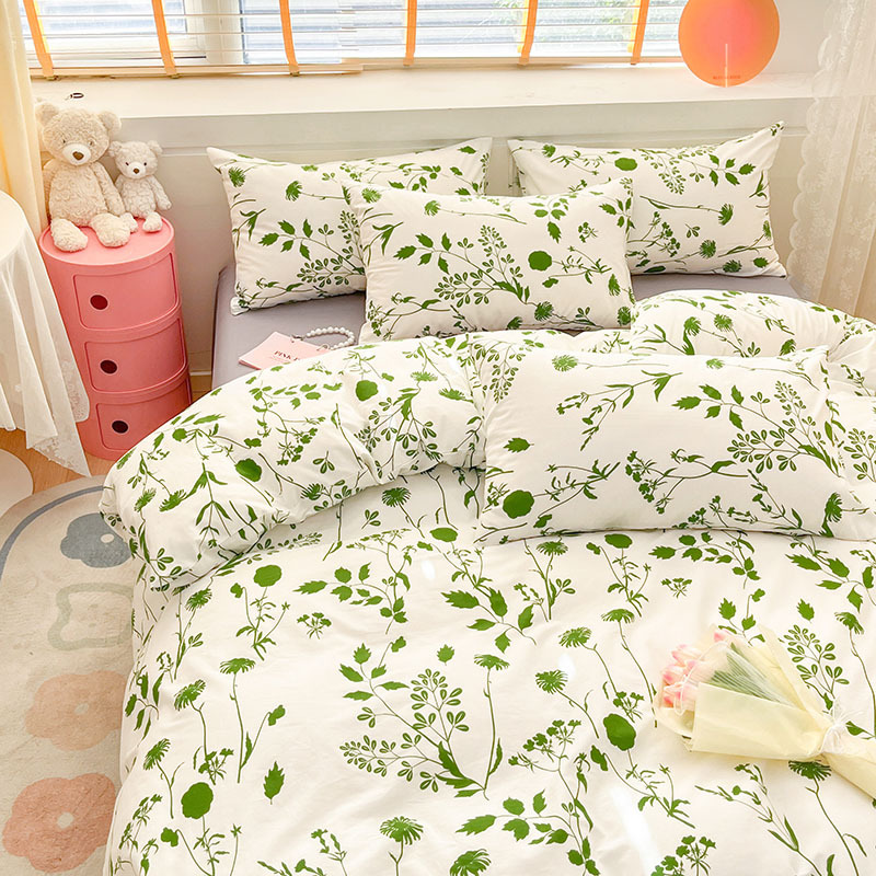 Fresh pure cotton four-piece cotton quilt cover - Mu Xin-Jian Ying b35