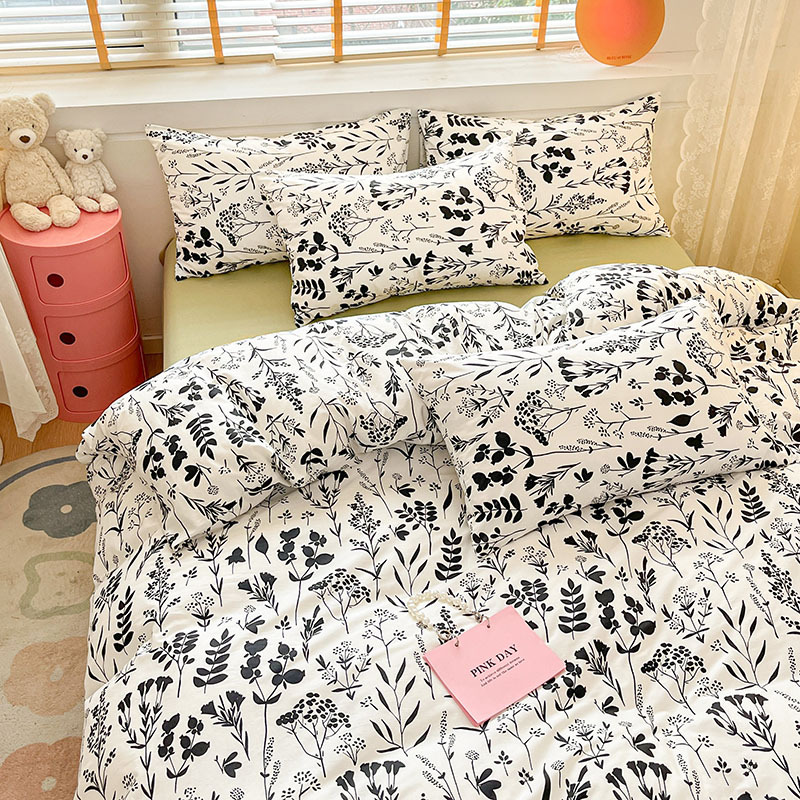 Fresh pure cotton four-piece cotton quilt cover - Mu Xin-Jian Ying b35