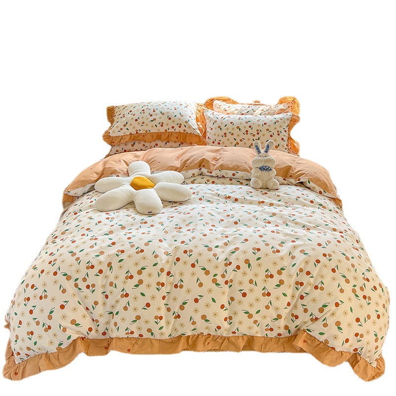 Lace Cotton Four-piece Set Cotton-Lace Luna b30