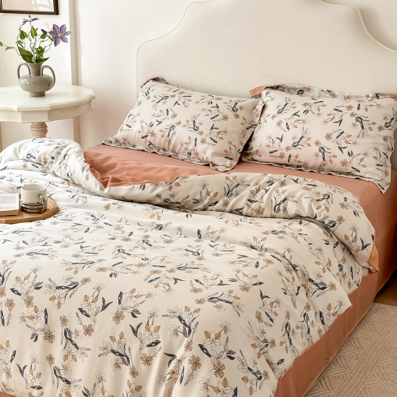 Soft and Comfortable 100s Tencel Four-piece Set-Ning Dye - Supreme b20