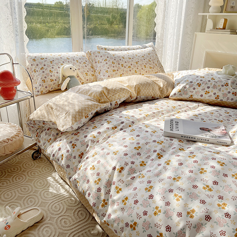 Cartoon Small Fresh Cotton Four-piece Cartoon b47