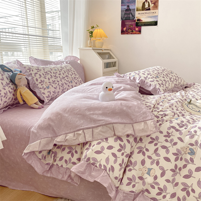 Cotton Girl Heart Bedding - bunny b41