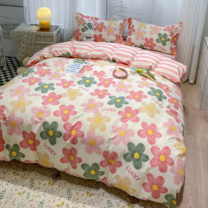 Cute cartoon children's bedding-flower b44