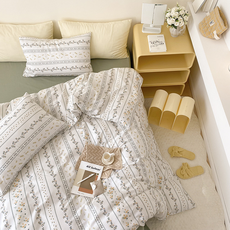 Fresh princess pastoral cotton four-piece set b57