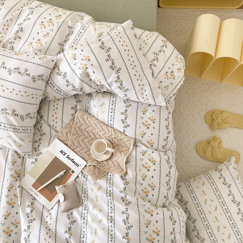 Fresh princess pastoral cotton four-piece set b57