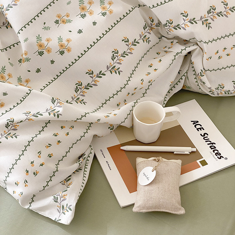 Fresh princess pastoral cotton four-piece set b57