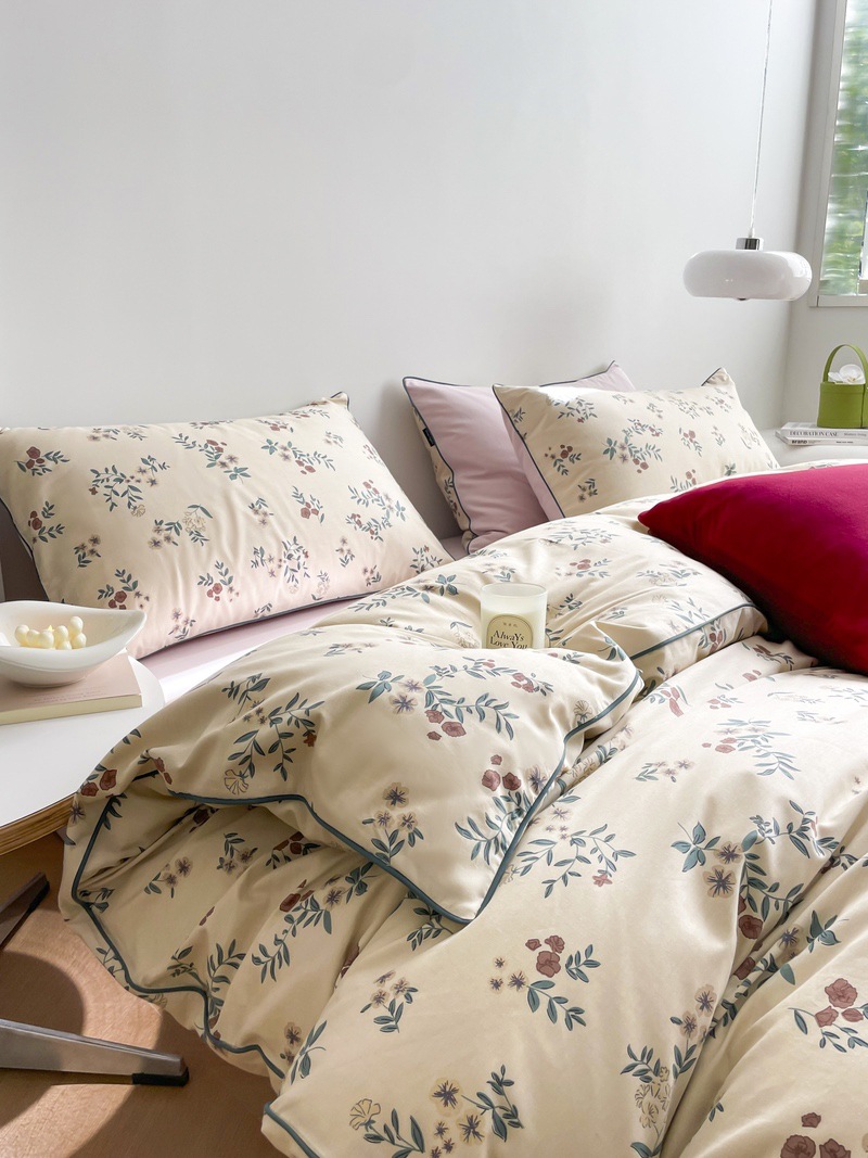 Romantic small floral quilt cover four-piece set-Nansheng b48