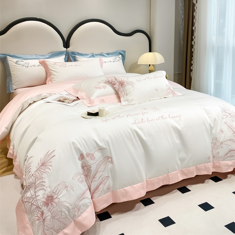 Spring and summer 60-count cotton four-piece set b45