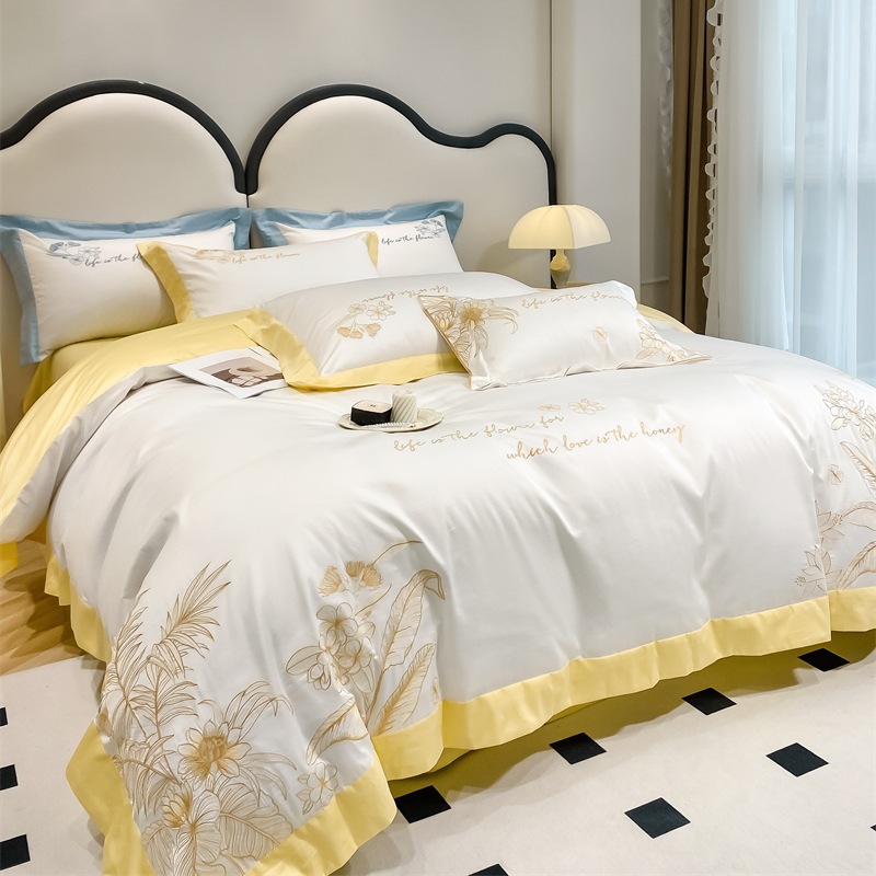 Spring and summer 60-count cotton four-piece set b45