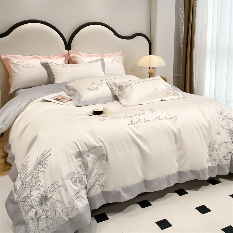 Spring and summer 60-count cotton four-piece set b45