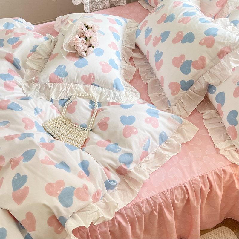 Fresh Cotton Edge Four-piece Set-Anfeina b60