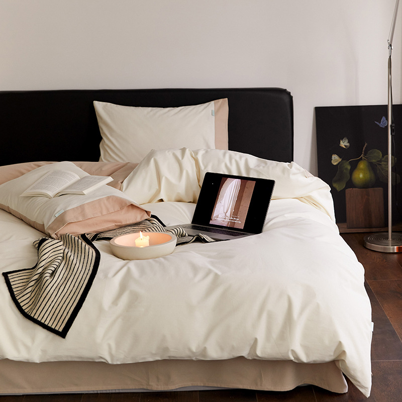 Cotton full process Class A brushed four-piece set b91