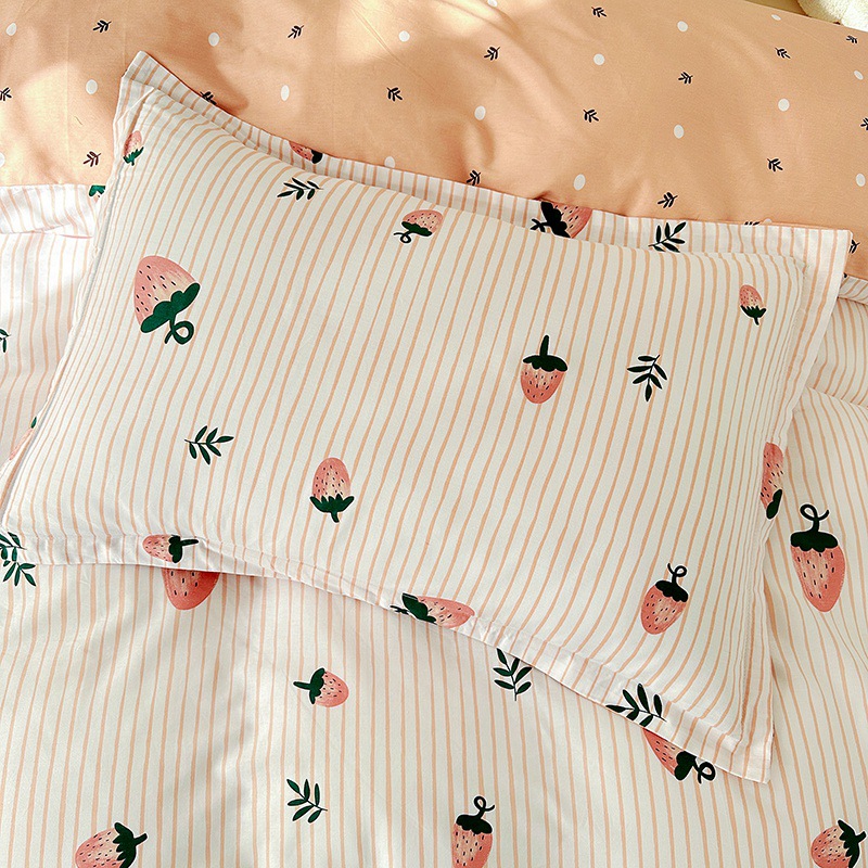 High-quality small fresh cotton printing four-piece set b73