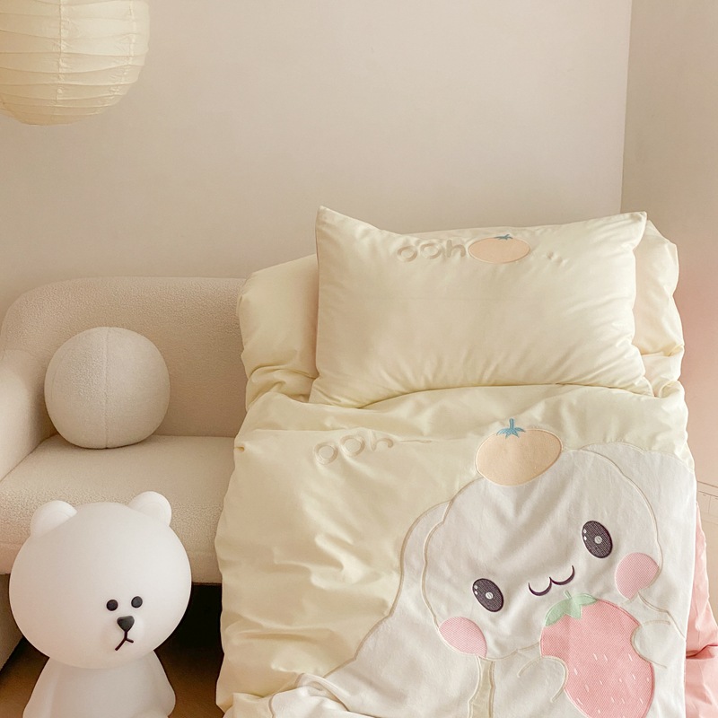Rabbit Cotton Osaka Cartoon Patch Embroidery Four-piece Set b75