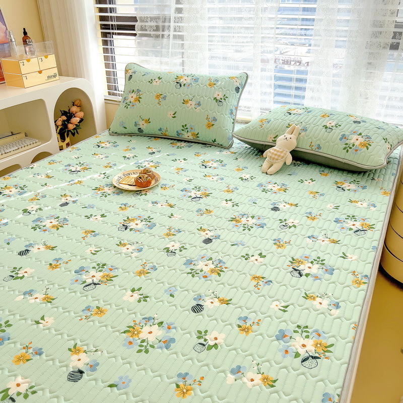 Cool Silk Folding Ice Silk Mat-Green b109