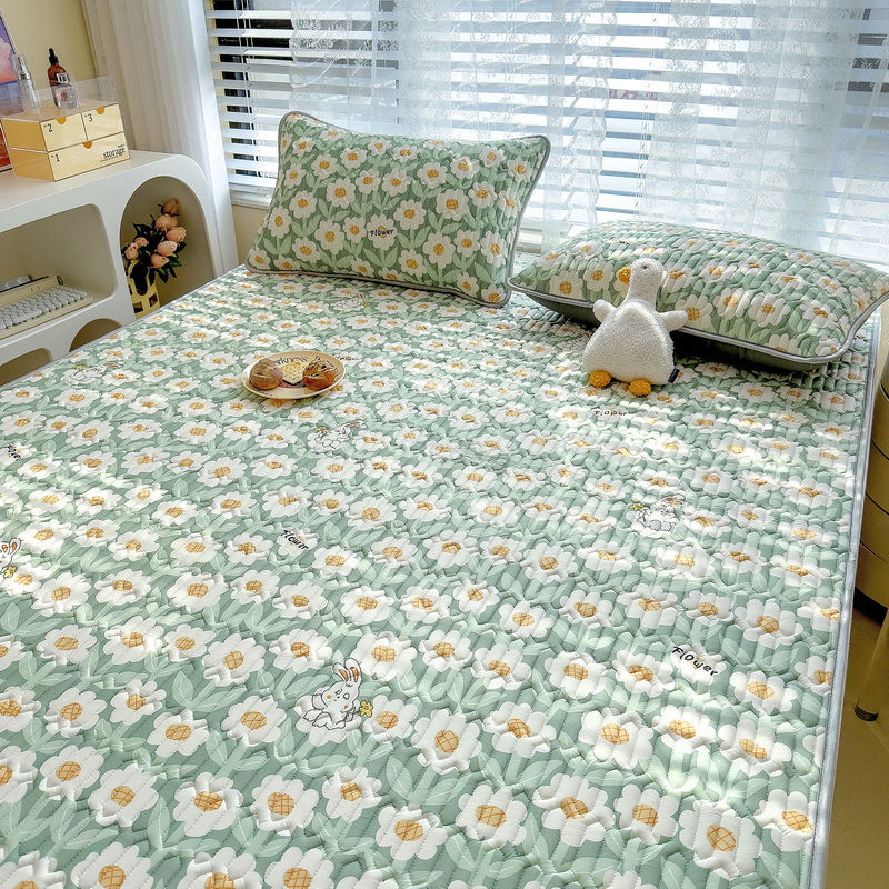 Cool Silk Folding Ice Silk Mat-Green b109