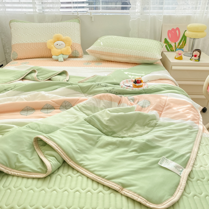 Latex Mat Three-piece Set - Green b105