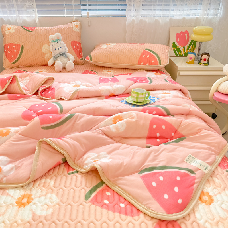 Latex Mat Three-piece Set - Pink b104