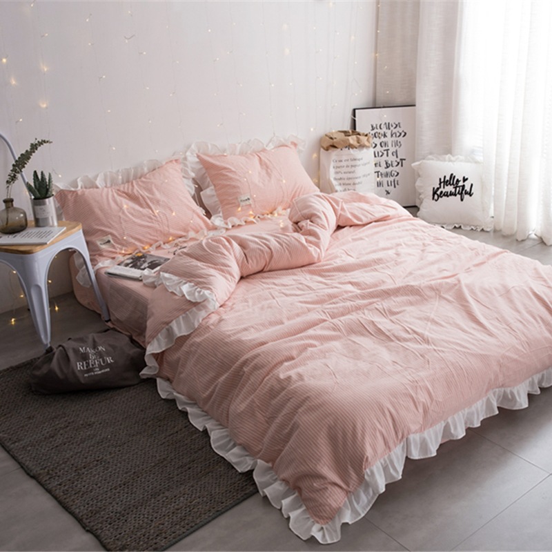 Little Fairy Pure Cotton Washed Cotton Four-piece Set b101