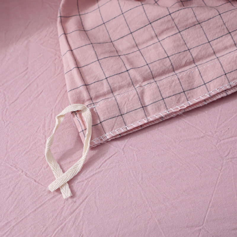 Pure cotton striped washed cotton four piece set b98
