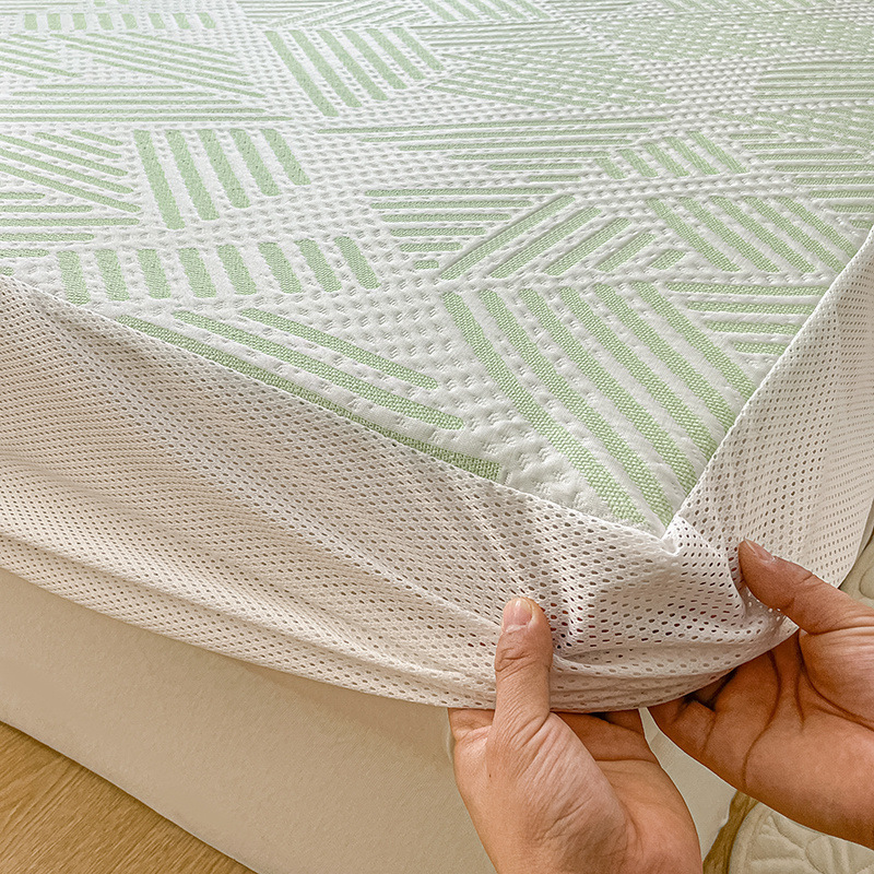 Summer jacquard non-slip mat fitted sheet b120
